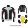 Men's Biker Jacket Waterproof Motorcyclist Motorcycle Jacket Wear-Resistant Motorcycle Accessories Anti-Fall Racing Jacket - Image 3