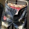 Men's Jeans Ripped Shorts 2024 Summer New Fashion Casual Vintage Slim Fit Denim Shorts Male Brand Clothes - Image 3