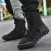 Motorcycle Boots Men Moto Riding Boots Four Seasons Breathable Motorcycle Shoes Motorbike Chopper Cruiser Touring Ankle Shoes - Image 3