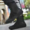 Motorcycle Boots Men Moto Riding Boots Four Seasons Breathable Motorcycle Shoes Motorbike Chopper Cruiser Touring Ankle Shoes - Image 4