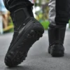 Motorcycle Boots Men Moto Riding Boots Four Seasons Breathable Motorcycle Shoes Motorbike Chopper Cruiser Touring Ankle Shoes - Image 5