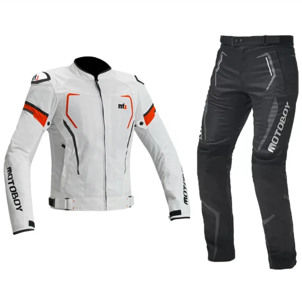 Motorcycle Clothes Waterproof Motorcycle Suit Set Universal For All Seasons Leisure Cycling Clothes Fall Prevention Jacket