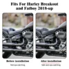 Motorcycle Driver Low Profile Solo Seat Diamond Cushion For Harley Softail Fatboy Breakout FLSTF FXBRS 2018-2021 2022 2023 Black - Image 3