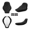 Motorcycle Driver Low Profile Solo Seat Diamond Cushion For Harley Softail Fatboy Breakout FLSTF FXBRS 2018-2021 2022 2023 Black - Image 2