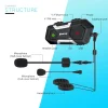 Motorcycle Intercom Waterproof 1200M Bluetooth Intercom Helmet Headset Moto Headset Wireless Headset Interphone - Image 5