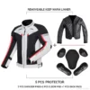 Motorcycle Jacket Cold-proof Waterproof Motorbike Motocross Riding Jacket Motorcycle Accessories Men Chaqueta Moto M-5XL SIZE - Image 4