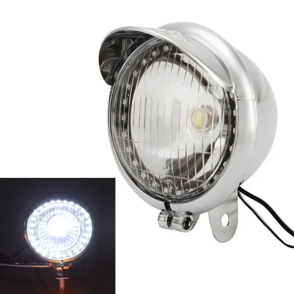 Motorcycle LED Angel Eye Headlight Fog Light For Kawasaki Vulcan VN 900 1500 1600 1700 /Suzuki Intruder Volusia VL 700 750 1400