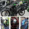 Motorcycle Luggage Net Universal Motorcycle 6 Hooks Luggage Net Bike Hold Down Luggage Mesh Web Bungee Black Helmet Accessories - Image 6