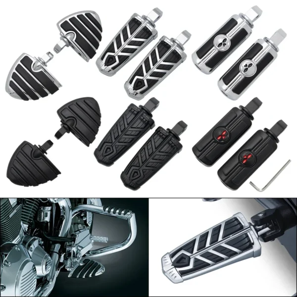 Motorcycle Parts Rear Passenger Foot Pegs Footrests Pedal For Indian Scout Bobber ABS Rogue Sixty 100th For Victory Octane 2017