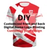 Nadanbao DIY Numeric Name European Cup Men/women Croatia Soccer Match Jersey Football 3D Printing Sport Tee Tops Futebol Shirt - Image 5