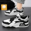 New Autumn Men's Sneakers Men's Comfortable Platform Shoes 2023 Trend Lace-up Vulcanized Shoes White Casual Sneakers Zapatillas - Image 3