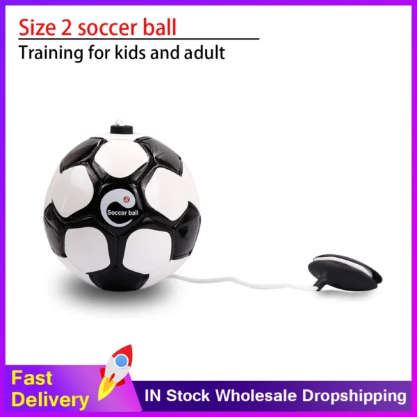 New Football BALL Kick beginner Soccer Ball Practice Belt Training Equipment Standard Official profession Balls Size 2