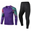 New Men's Adult Soccer Goalkeeper Uniform Protective Sponge long Sleeve Kid Training Football Goalkeeper Soccer Jersey Top Pants - Image 4