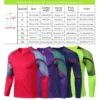 New Men's Adult Soccer Goalkeeper Uniform Protective Sponge long Sleeve Kid Training Football Goalkeeper Soccer Jersey Top Pants - Image 6