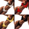 New Summer Women's Tank Top Bikini Two-piece Swimsuit Lace Up Sexy and Fashionable Solid Color Holiday Beach Swimwear Set M-2XL - Image 6