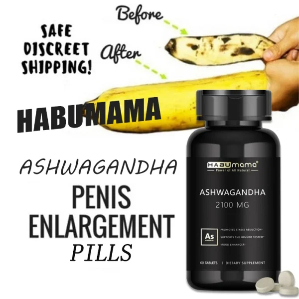 Organic Ashwagandha Male Enlargement Pills, Promote Anti-Stress Relief, Male Supplements, Supports Energy&Endurance Recovery