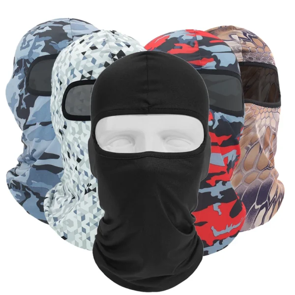 Outdoor Cool Sunscreen Balaclava Motorcycle Face Mask Lycra Moto Biker Wind Cap Mask Stopper Windproof Bicycle Cycling Headgear