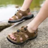 Outdoor Summer Sandals Men Shoes New Genuine Leather Comfortable Beach Sandal Male Sandalias Hiking Chaussure High Quality Shoes - Image 5