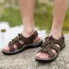 Outdoor Summer Sandals Men Shoes New Genuine Leather Comfortable Beach Sandal Male Sandalias Hiking Chaussure High Quality Shoes - Image 6