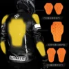 PU Leather Motorcycle Jacket Men Motocross Jacket Moto Riding Racing Jacket With Removeable Linner For 4 Season S-4XL - Image 3