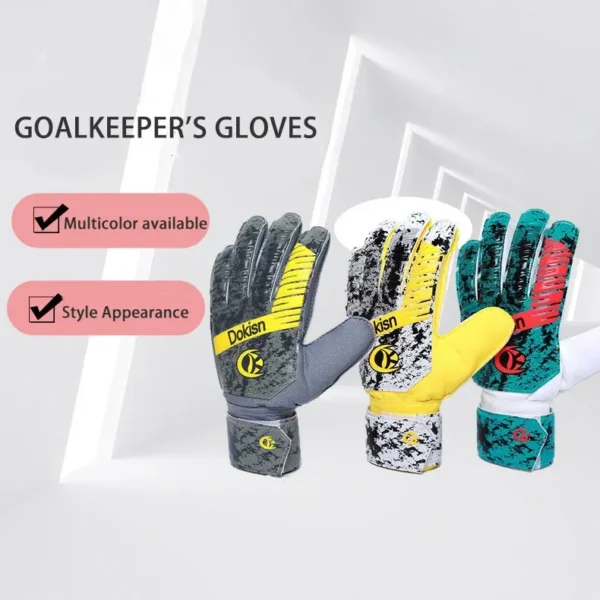 Professional Goalkeeper Gloves for Adult Match Training Latex Impact Anti-skid Wearproof Football Gloves Thickened Soccer Gloves