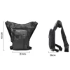 Pu Leather Drop Leg Bag Thigh Hip Bum Belt Leg Waist Bags Travel Tour Riding Motorcycle Fanny Pack Men Women Leisure Chest Bag - Image 5