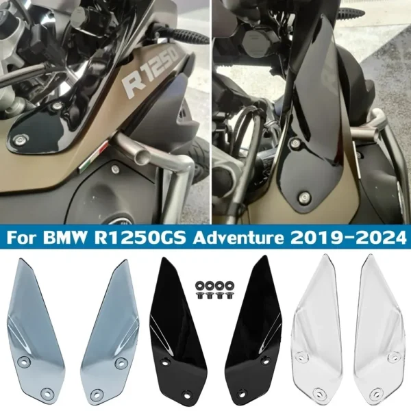 R1200GS Adventure Windshield Windscreen Side Panel Deflector Airflow Hand Shield Protector For BMW R1200 R1250 GS ADV 2014-2024