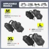 Rhinowalk Motorcycle Bag 100%Waterproof 18L/28L/48L Large Capacity 2 Pcs Universal Fit Motorcycle Pannier Bag Saddle Side Bags - Image 2