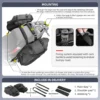 Rhinowalk Motorcycle Bag 100%Waterproof 18L/28L/48L Large Capacity 2 Pcs Universal Fit Motorcycle Pannier Bag Saddle Side Bags - Image 6