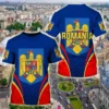 Romania Flag Graphic T Shirt for Men Football Jersey Wholesale Soccer Shirts Club Team T-shirt Rumania Coat Of Arms Men Clothing - Image 4