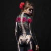 Rose Skeleton Adult Kids Scary Costume Halloween Dress Cosplay Sexy Jumpsuit Carnival Party Baby Girl Rompers Day of The Dead - Image 4