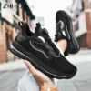 Rotating Button Knitted Air Cushion Extra Large Men's Shoes Four Seasons Anti Slip Wear Resistant Sneaker Outdoor Running Shoes - Image 6