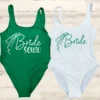 S-3XL 2024 New Colors Sexy One-Piece Bride Squad Swimsuit Swimwear Hen Party Bathing Suit Bodysuit Backless Monokini - Image 3