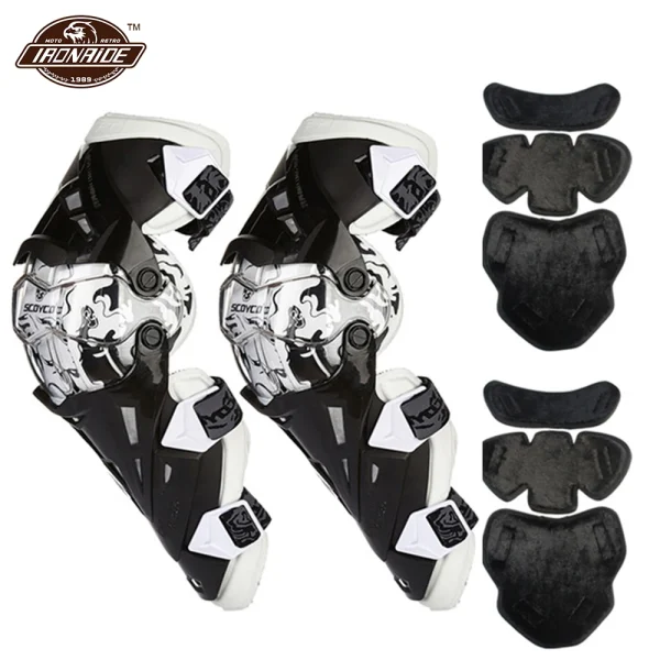 SCOYCO Motorcycle Knee Pads Guards Moto Protection Racing Off-Road Protective Kneepad Motocross Protector Motorcycle Protection