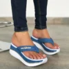 Sandals Women Summer 2023 Fashion Flip Flops Outdoor Casual Platform Sandals Ladies Plus Size Wedges Beach Slippers Muje - Image 2