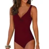 Sexy Female One-Piece Large Size Swimwear 4XL Push Up Women Plus Size Swimsuit Closed Body Bathing Suit For Pool Beach Wear 2024 - Image 4