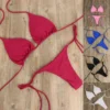 Sexy Micro Bikini 2023 Women Swimsuit Female Swimwear Thong Bikinis Set Brazilian Halter Beach Wear Lace Up Bathing Suit - Image 2