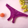 Sexy Women Pearl G-String And Thongs Lingerie For Ladies Solid Low Waist Underwear Open Crotch Underpants Sujetadores Sexys - Image 2