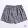 Simple plaid Summer sexy shorts men sleep bottoms Korea fashion mens sleepwear shorts sheer homewear Arrow pants men Y - Image 3