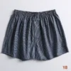 Simple plaid Summer sexy shorts men sleep bottoms Korea fashion mens sleepwear shorts sheer homewear Arrow pants men Y - Image 5