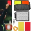 Soccer Referee Card Professional Red Yellow Cards Pen Whistles Card Sleeves Set Football Soccer Training Referee Warning Cards - Image 2