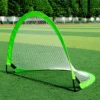 Strong Indoor Football Net Fiber Pole Bracket Foldable Soccer Goal Net for Free Kick Practice Target Training Durable for Kids - Image 5