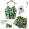 Summer Cool 100% viscose shorts pajama sets women sleepwear Korea Sexy Spaghetti straps V-neck pyjamas plus size - Image 4