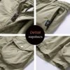 Summer Men Cargo Cotton Shorts Pants Mens Clothing Elastic Waist Casual Solid Beach Jogger Multi Pocket Shorts Male 40 - Image 6