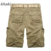 Summer Men's Fashion Overalls Cotton Casual Loose Multipocket Shorts Cargo Shorts Large Size - Image 4