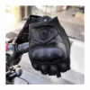 Summer Motorcycle Fingerless Gloves Accessories Goatskin Leather Half Finger Gloves Motocross Gant Moto Guantes Moto Verano - Image 6