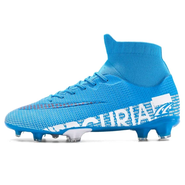 TF/FG High Ankle Football Boots Male Men Boys Soccer Shoes High Ankle Kids Cleats Training Sport Sneakers Football Shoes