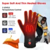 Thin Heated Gloves with Rechargeable Battery for Men and Women, Electric Hiking Gloves, Ski Heating, Camping Working Snow Biking - Image 2