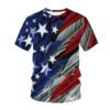 USA American Flag 3D Printed T-Shirts Men Women Fashion Streetwear Oversized Short Sleeve T Shirt Kids Tees Tops Unisex Clothing - Image 4