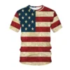 USA American Flag 3D Printed T-Shirts Men Women Fashion Streetwear Oversized Short Sleeve T Shirt Kids Tees Tops Unisex Clothing - Image 5